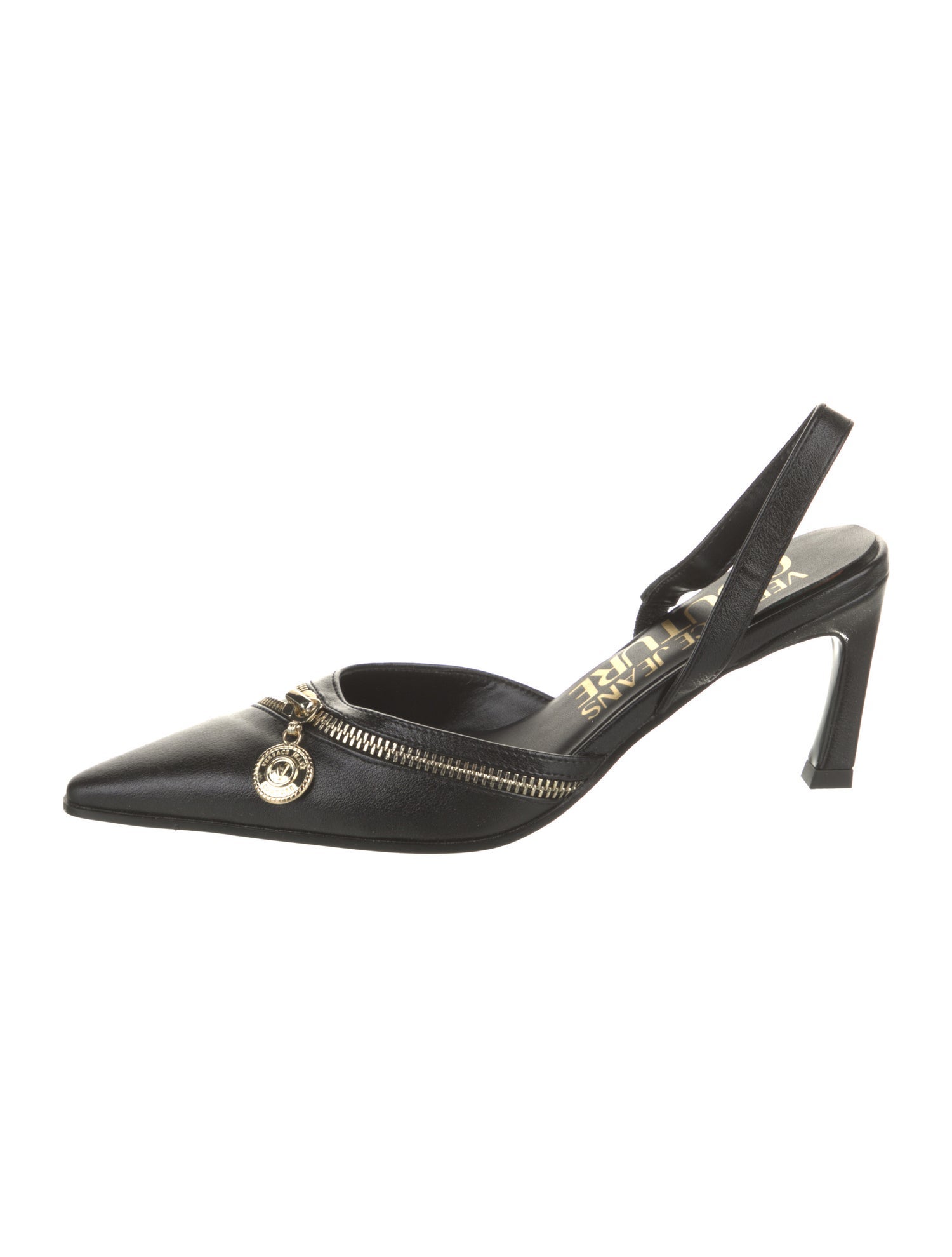 Versace Jeans Couture Leather Slingback Pumps w/ Tags