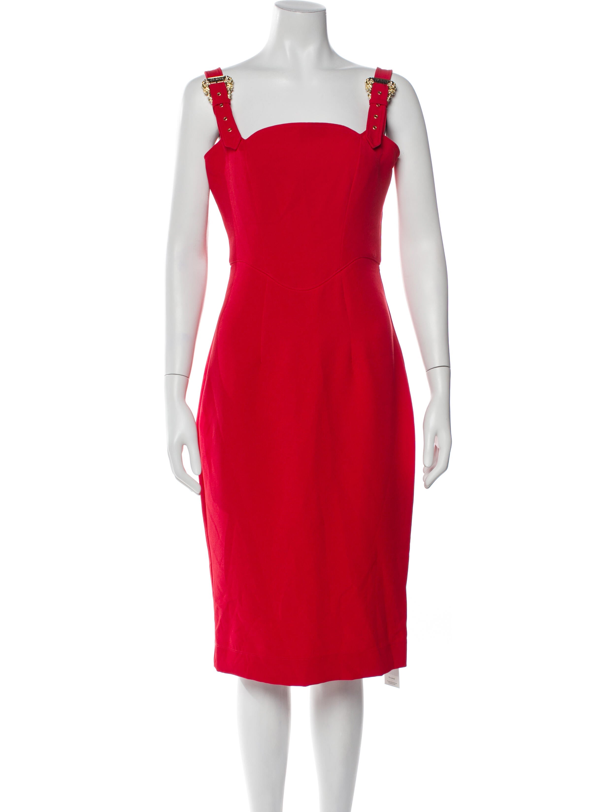 Versace Jeans Couture Square Neckline Knee-Length Dress w/ Tags