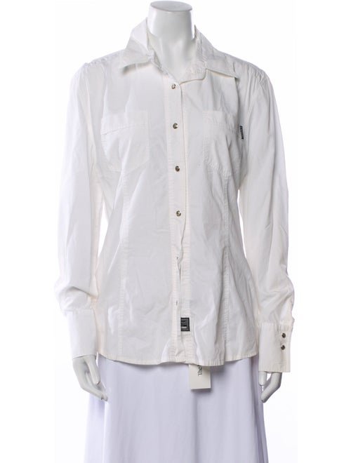 Versace Jeans Couture Long Sleeve Button-Up Top