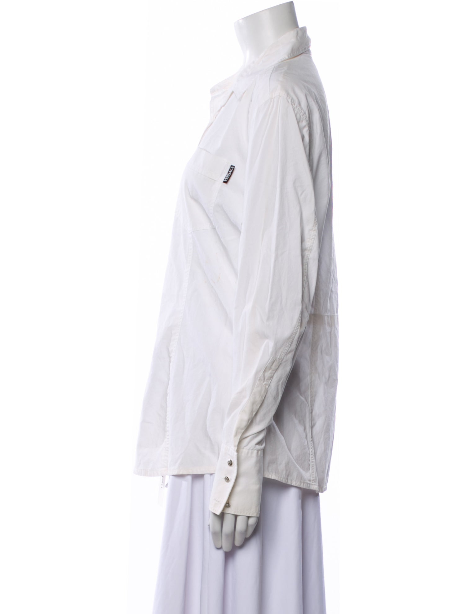 Versace Jeans Couture Long Sleeve Button-Up Top