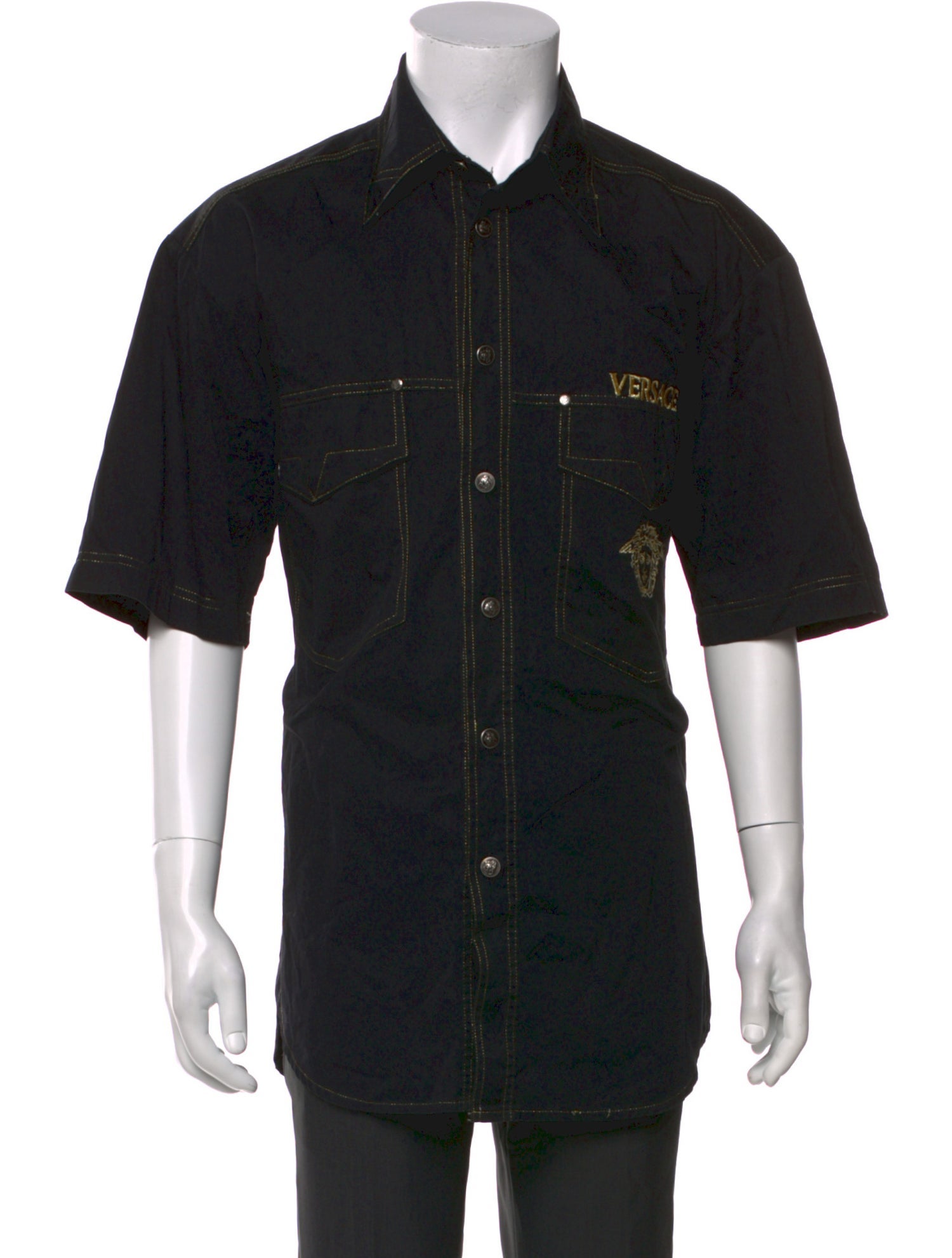 Versace Jeans Couture Graphic Print Three-Quarter Sleeve Shirt