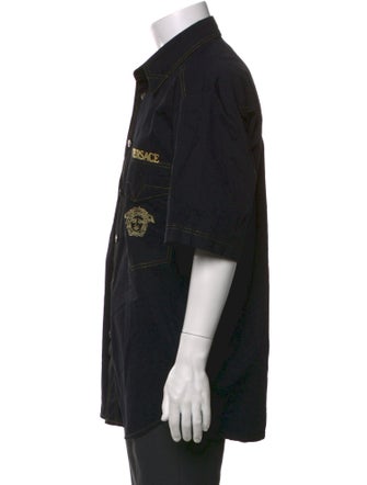 Versace Jeans Couture Graphic Print Three-Quarter Sleeve Shirt