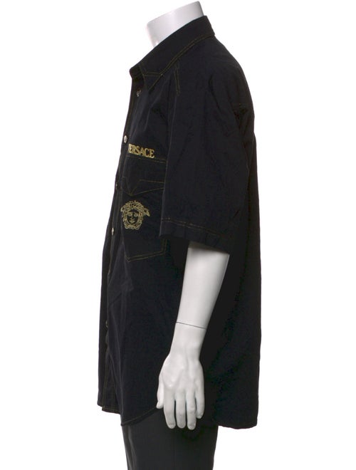 Versace Jeans Couture Graphic Print Three-Quarter Sleeve Shirt