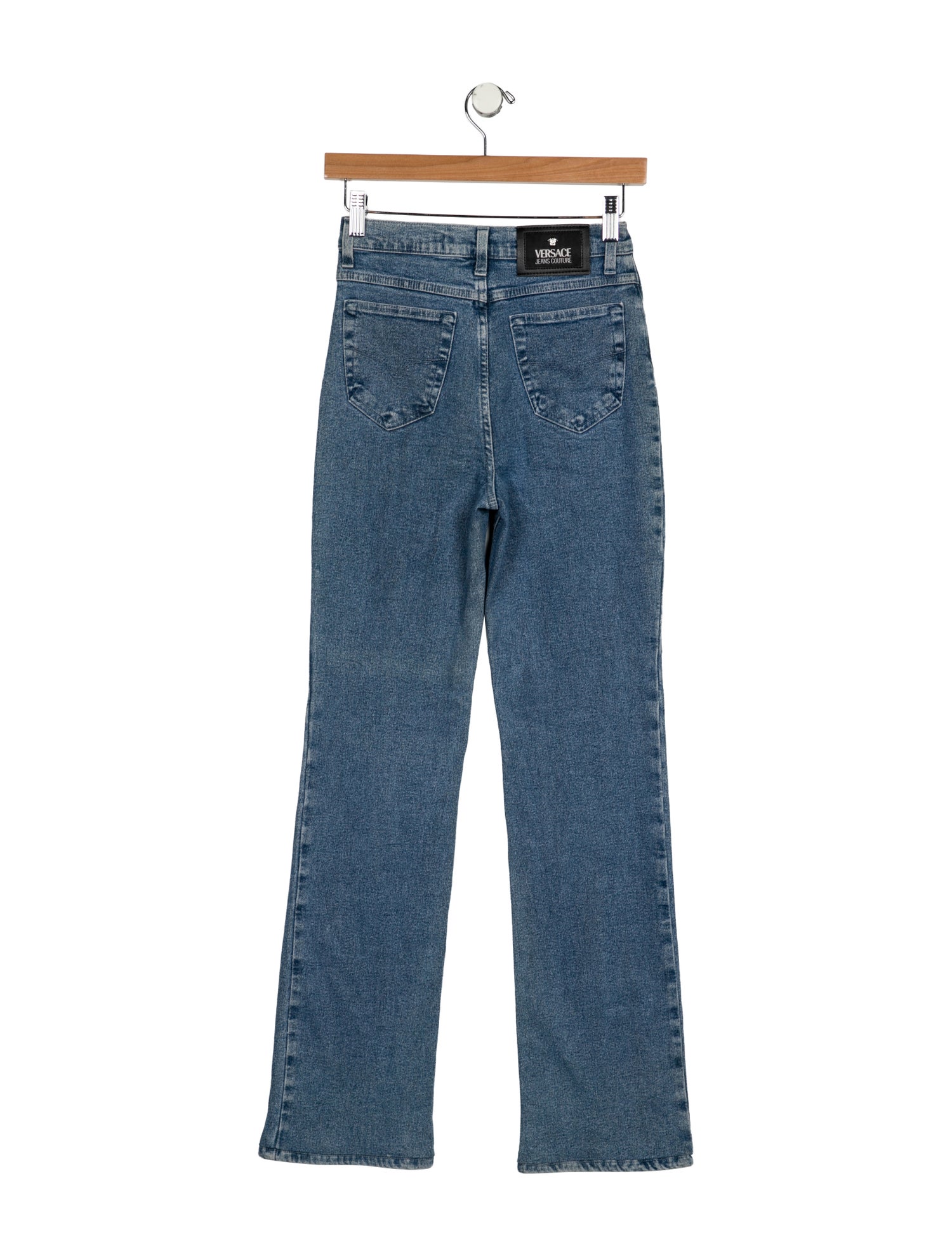 Versace Jeans Couture High-Rise Straight Leg Jeans