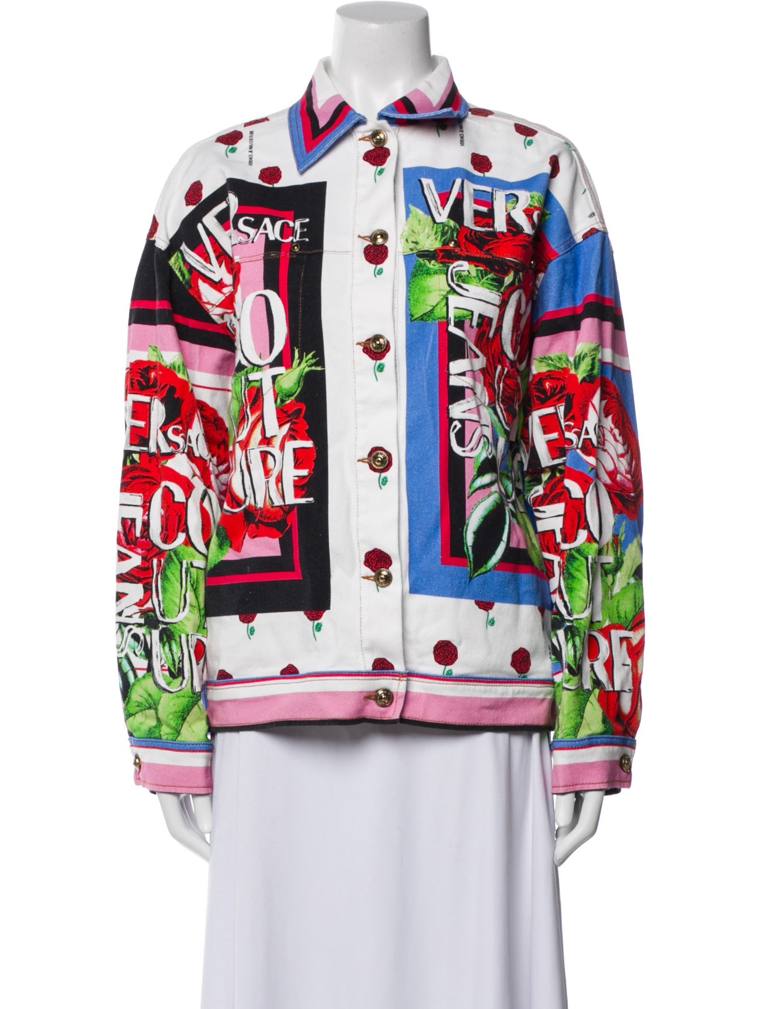 Versace Jeans Couture Printed Denim Jacket