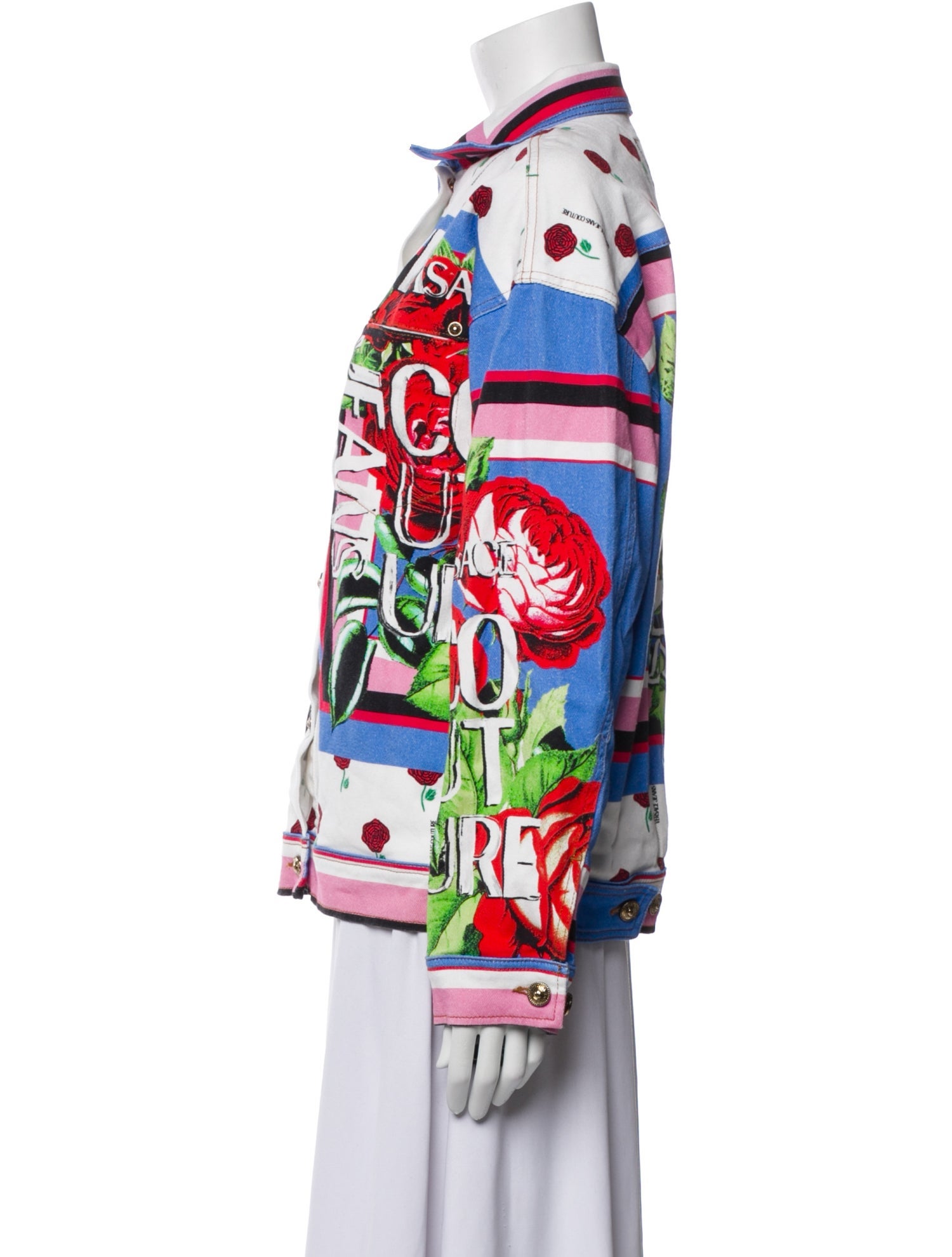 Versace Jeans Couture Printed Denim Jacket