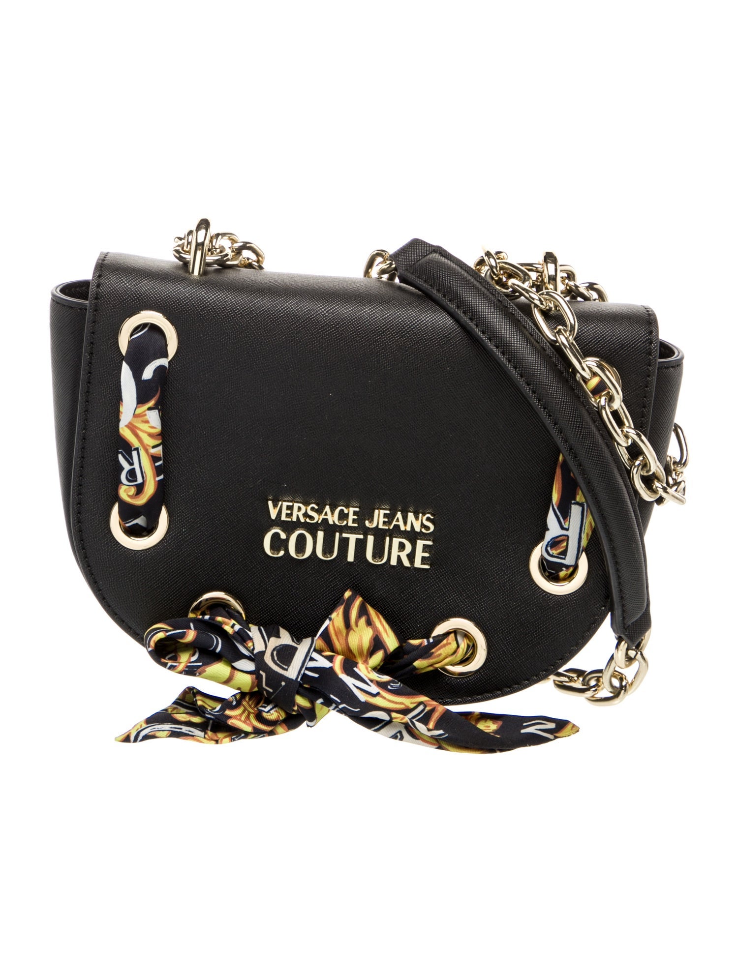 Versace Jeans Couture Saffiano Leather Crossbody Bag