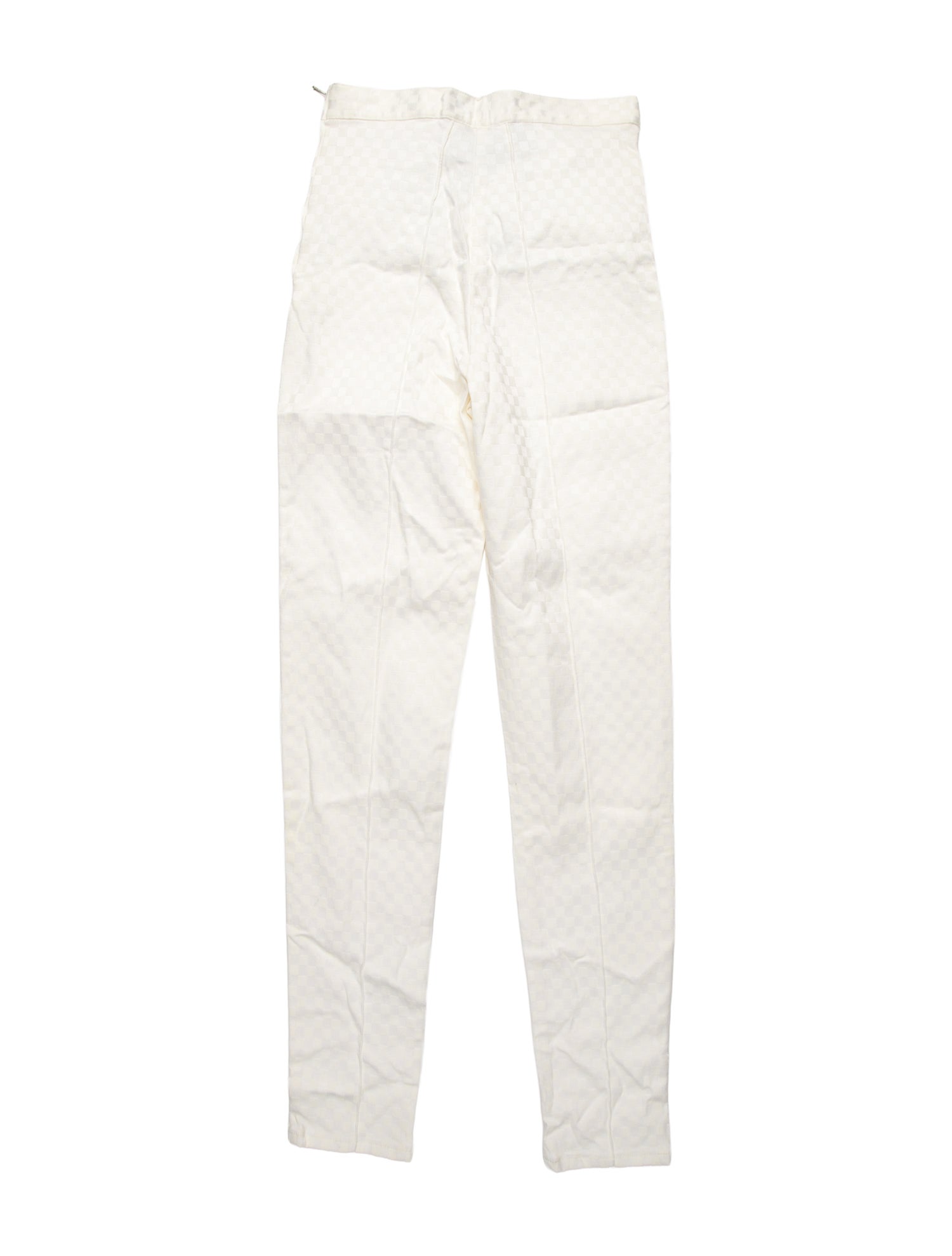 Versace Jeans Couture Plaid Print Skinny Leg Pants