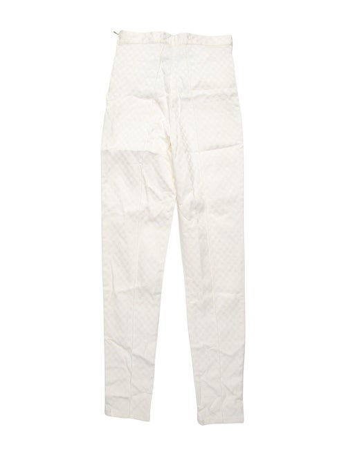 Versace Jeans Couture Plaid Print Skinny Leg Pants