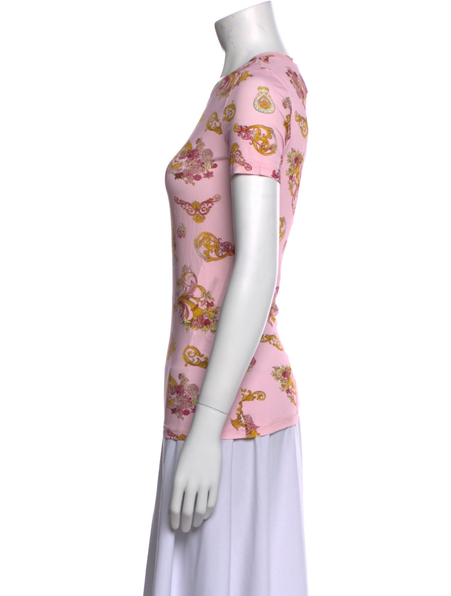 Versace Jeans Couture Printed Crew Neck T-Shirt w/ Tags