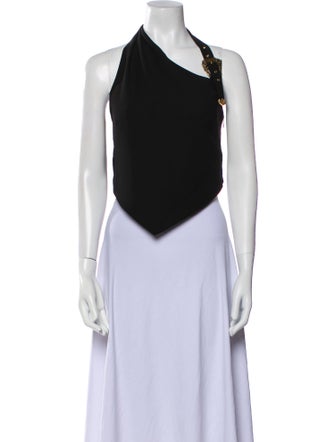 Versace Jeans Couture Halterneck Sleeveless Bodysuit