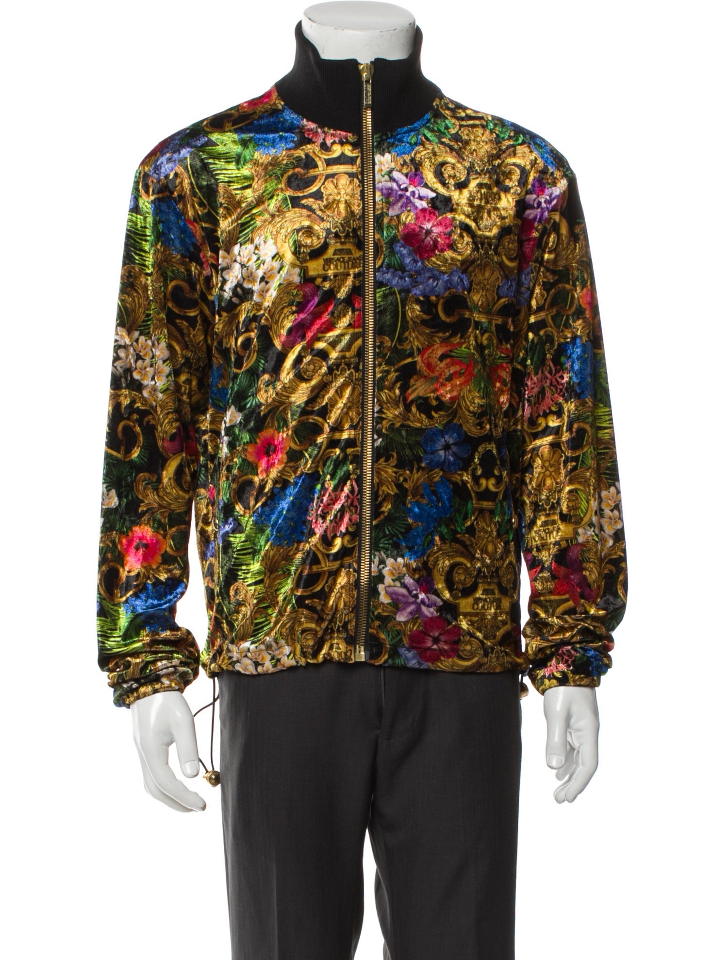 Versace Jeans Couture Floral Print Windbreaker