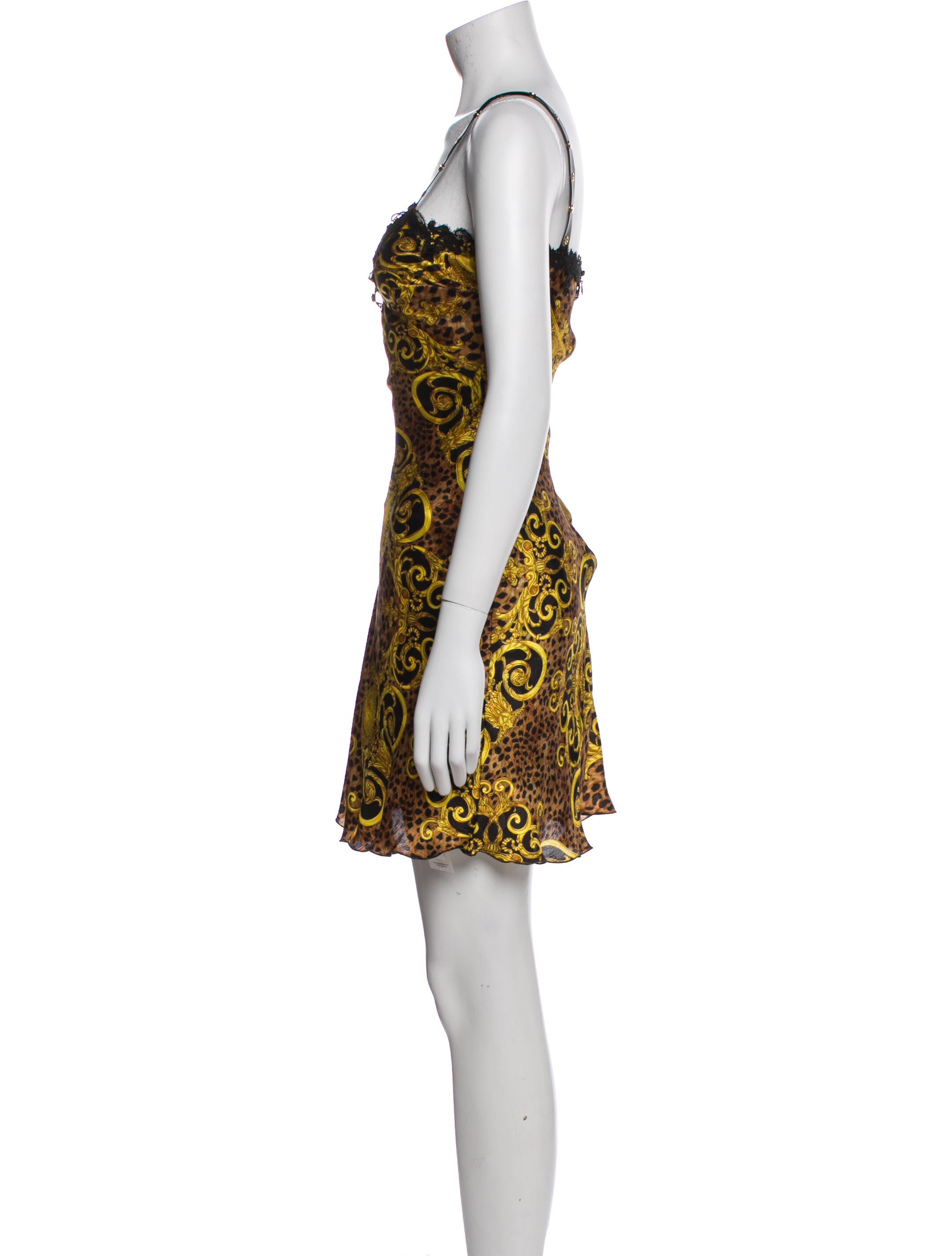 Versace Jeans Couture Paisley Print Knee-Length Dress
