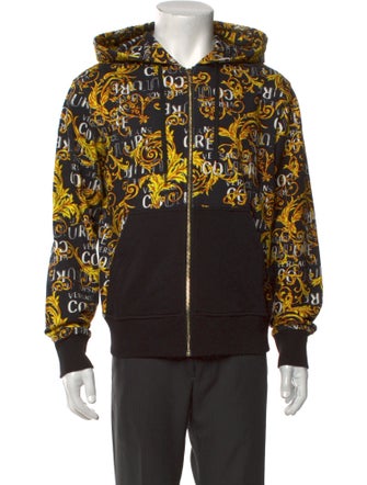 Versace Jeans Couture Printed Crew Neck Hoodie