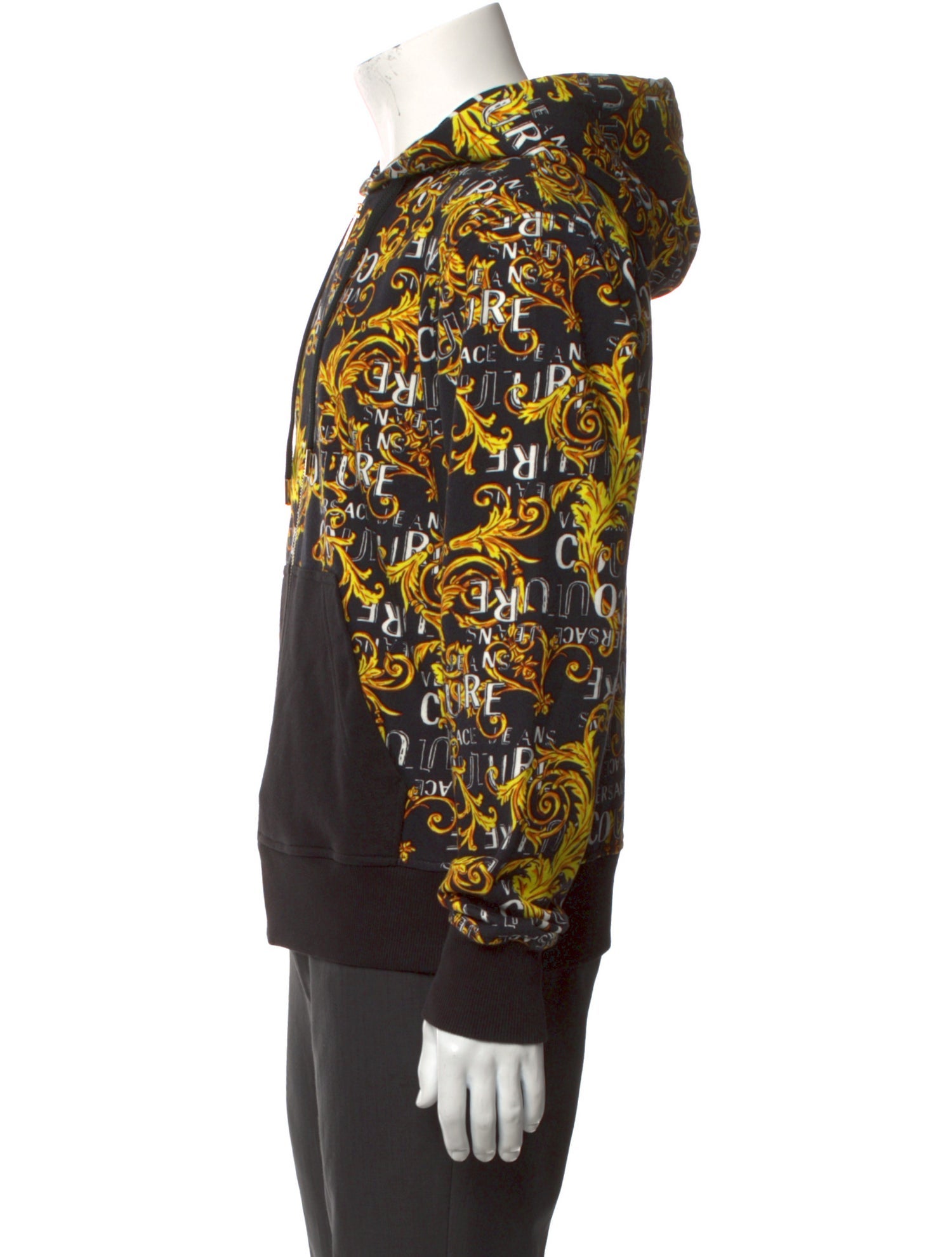 Versace Jeans Couture Printed Crew Neck Hoodie