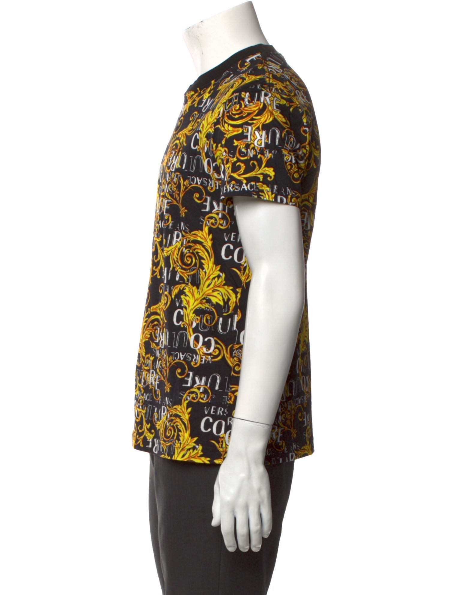 Versace Jeans Couture Printed Crew Neck T-Shirt