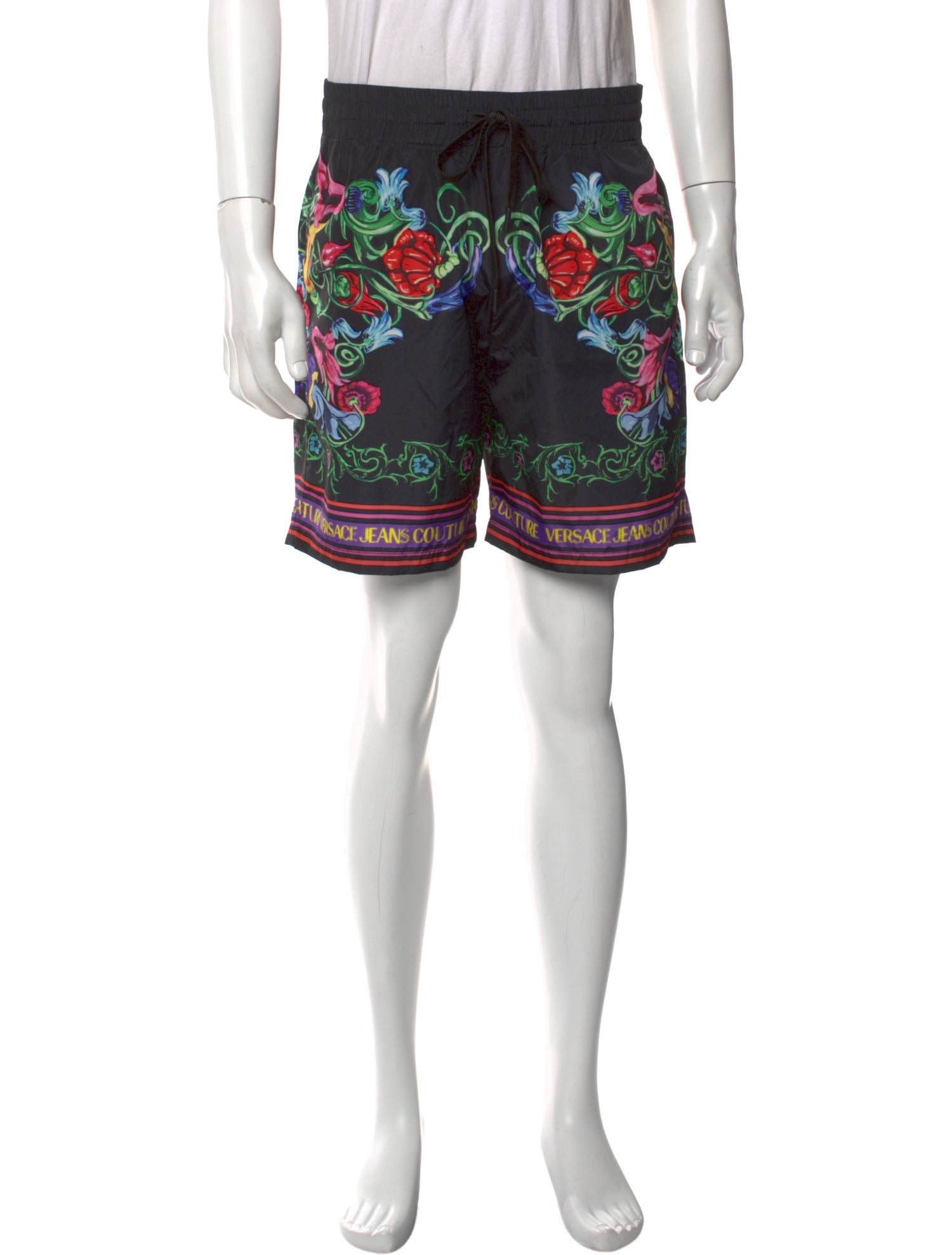 Versace Jeans Couture Floral Print Jogger Shorts