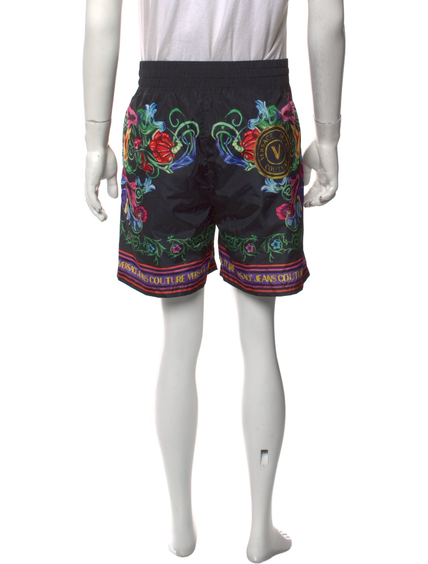Versace Jeans Couture Floral Print Jogger Shorts