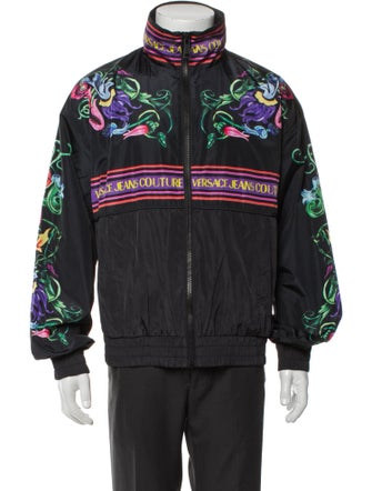 Versace Jeans Couture Floral Print Windbreaker