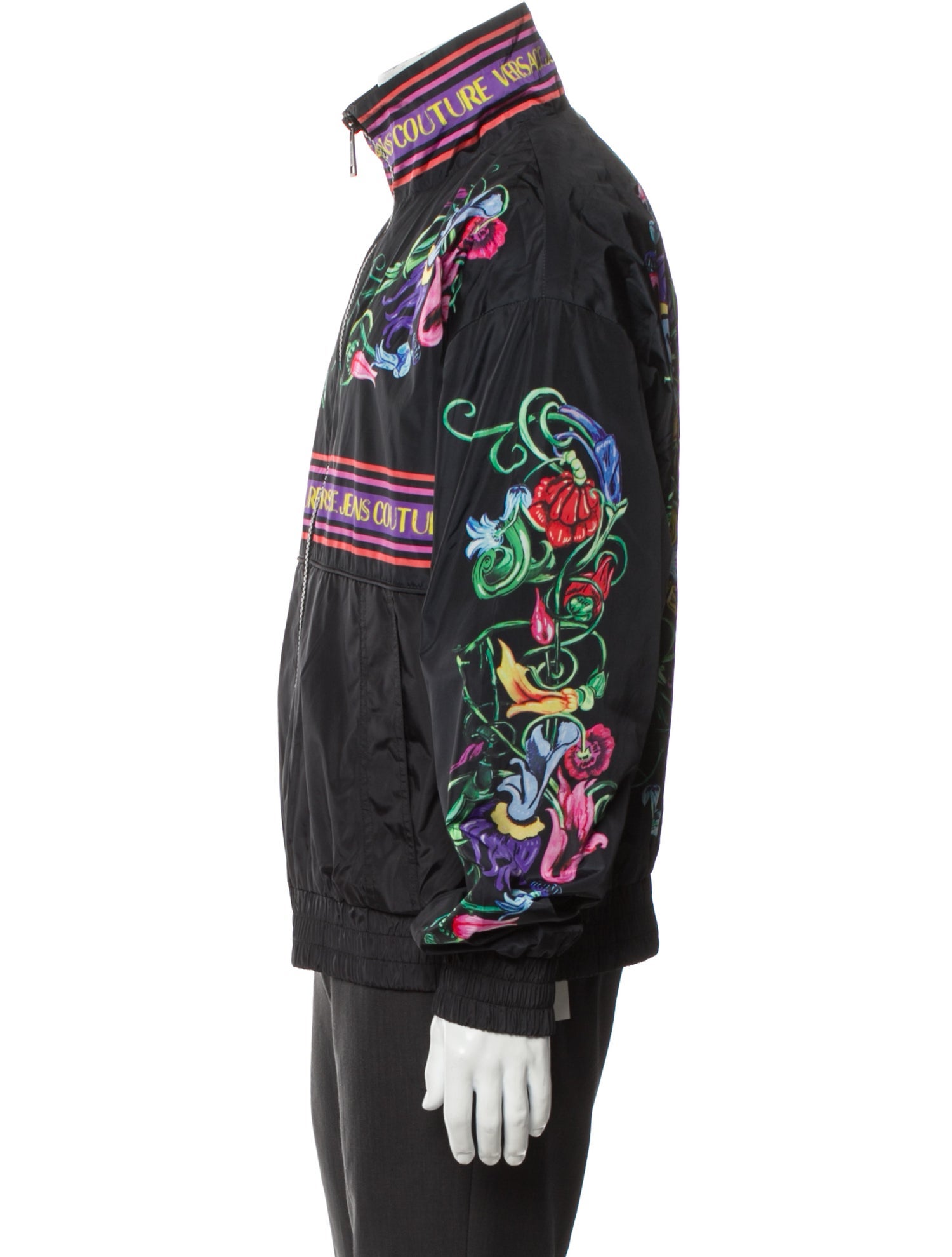 Versace Jeans Couture Floral Print Windbreaker