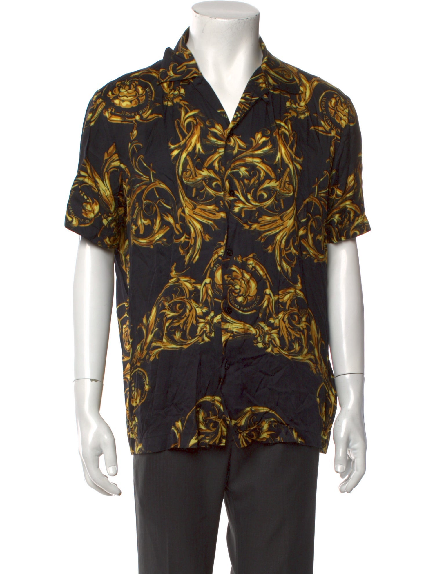 Versace Jeans Couture Printed Short Sleeve Shirt