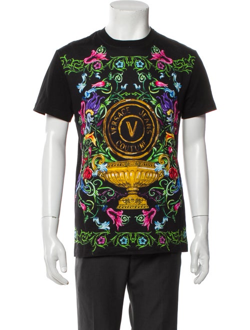 Versace Jeans Couture Printed Crew Neck T-Shirt