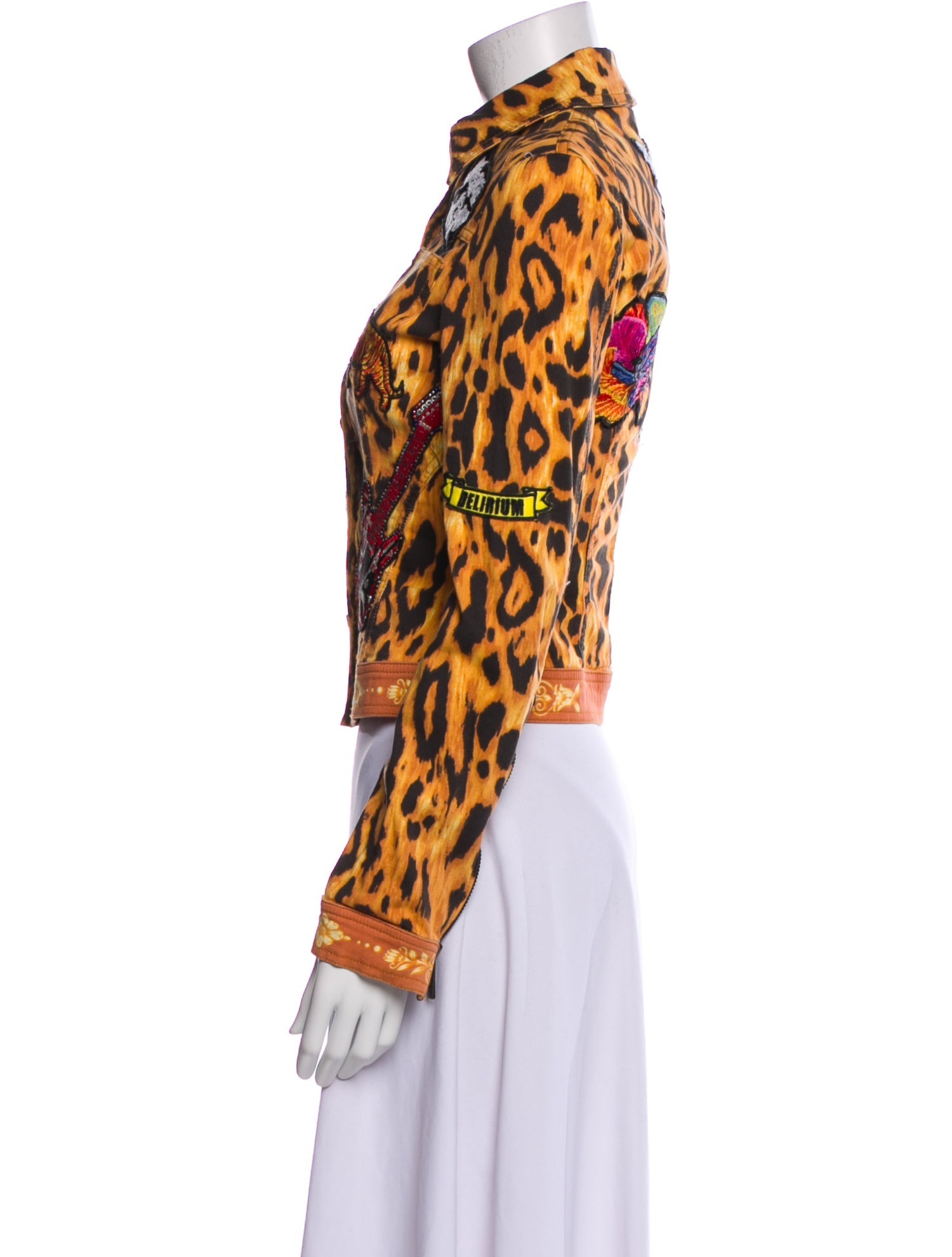 Versace Jeans Couture Animal Print Utility Jacket