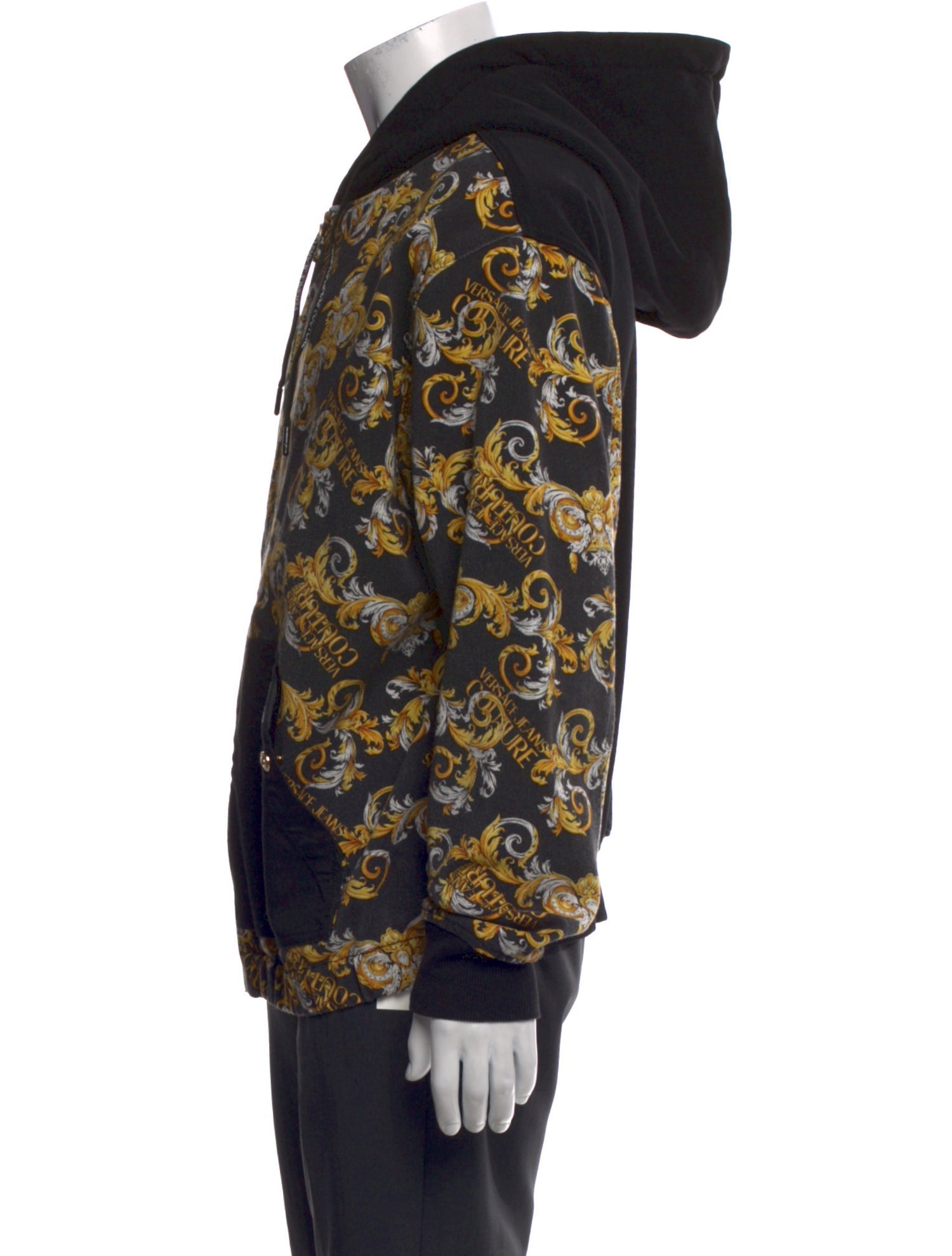 Versace Jeans Couture Floral Print Crew Neck Hoodie