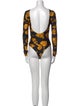 Versace Jeans Couture Nylon Printed Bodysuit