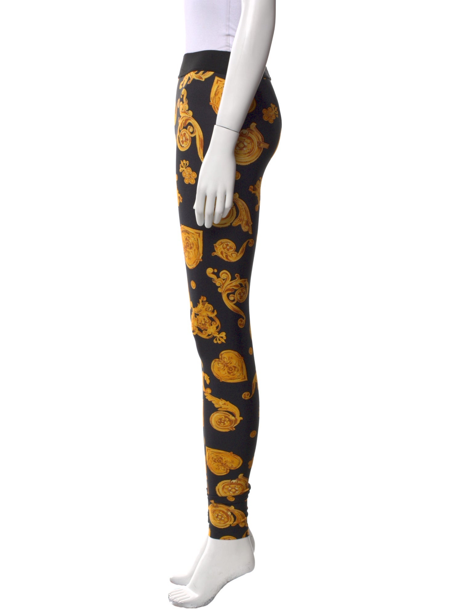Versace Jeans Couture Floral Print Skinny Leg Pants