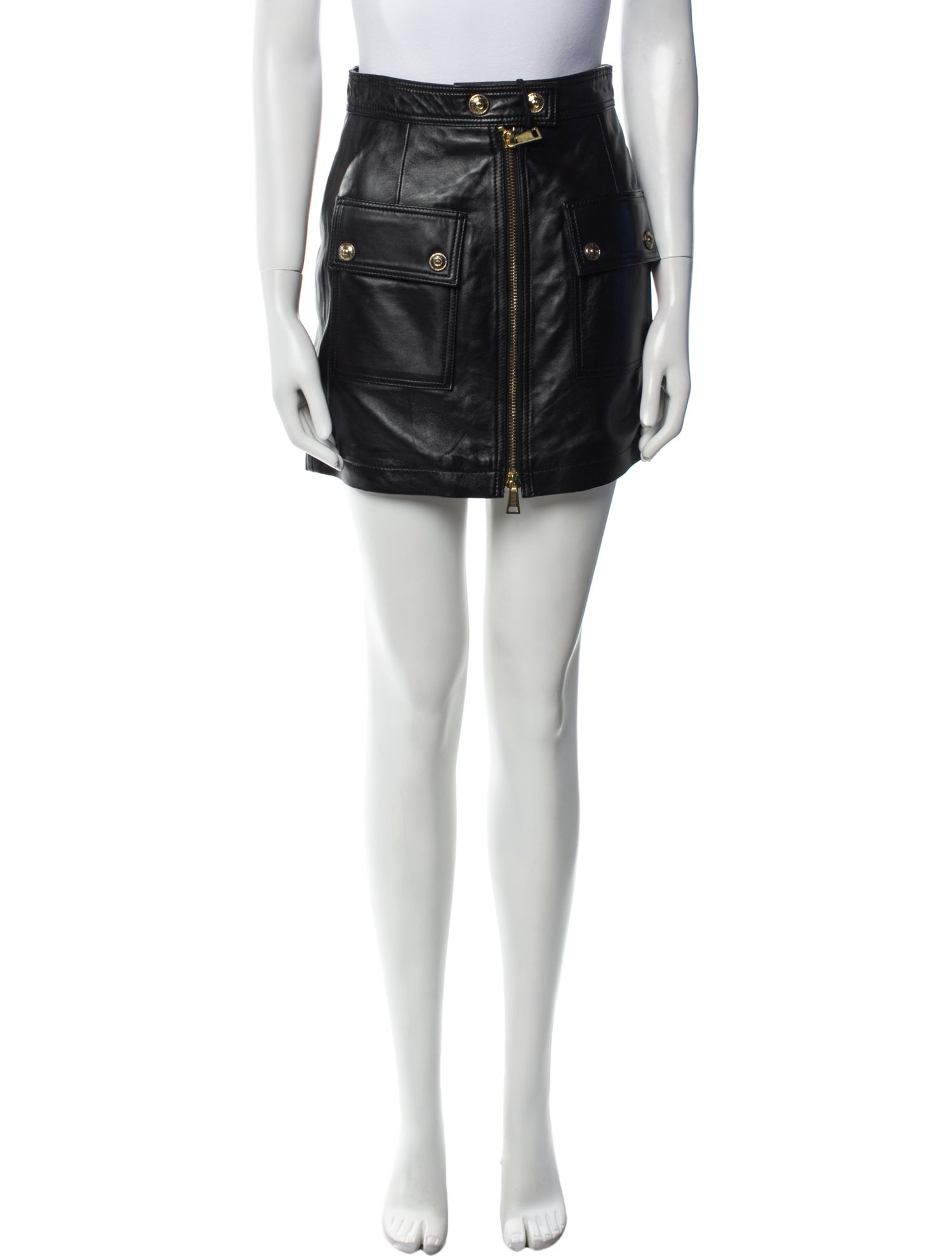 Versace Jeans Couture Leather Mini Skirt w/ Tags
