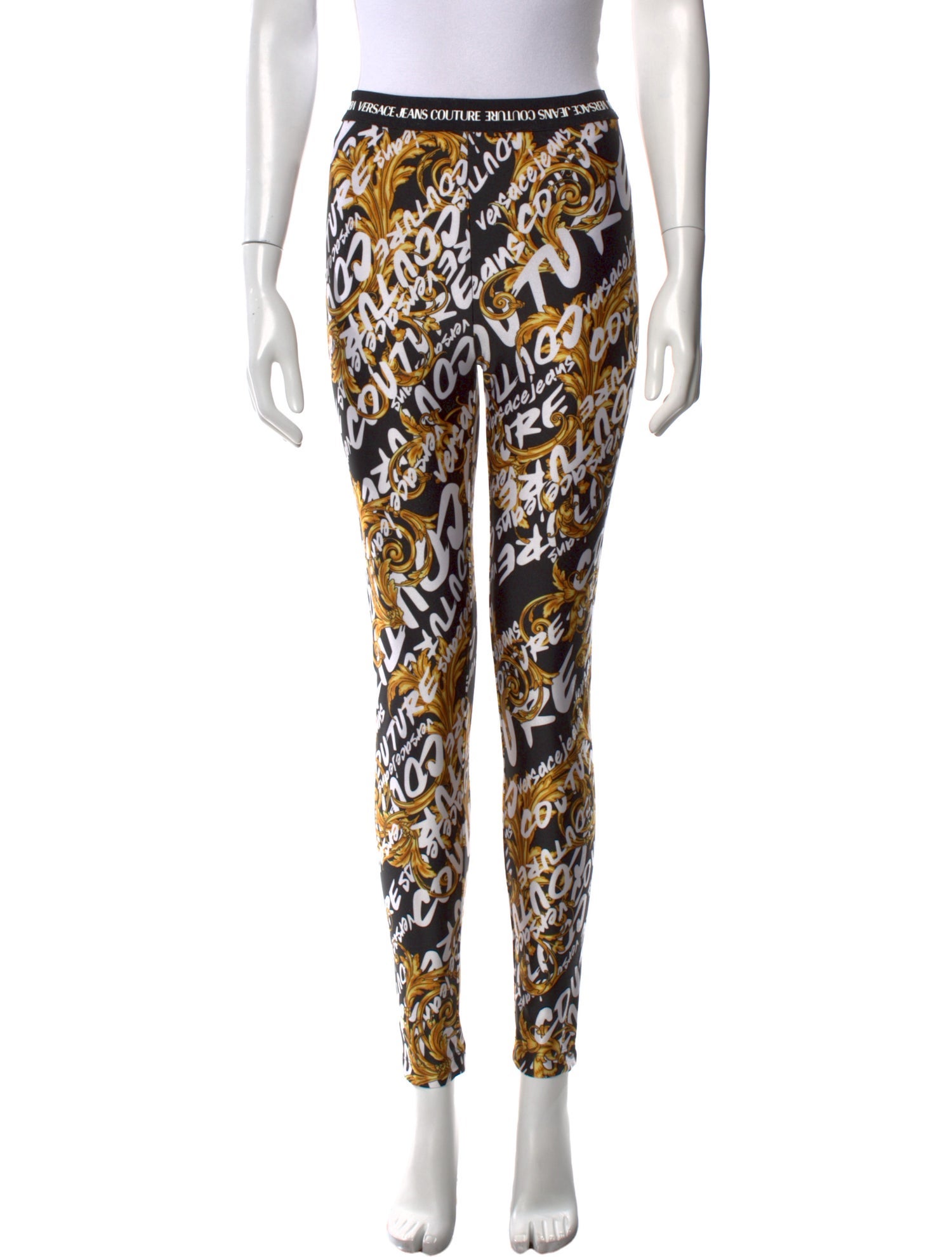 Versace Jeans Couture Nylon Skinny Leg Pants