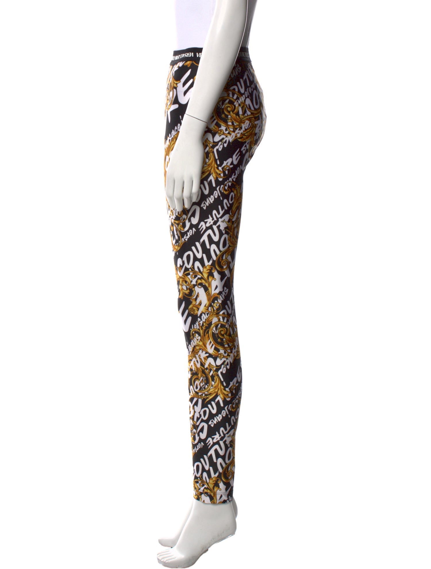 Versace Jeans Couture Nylon Skinny Leg Pants