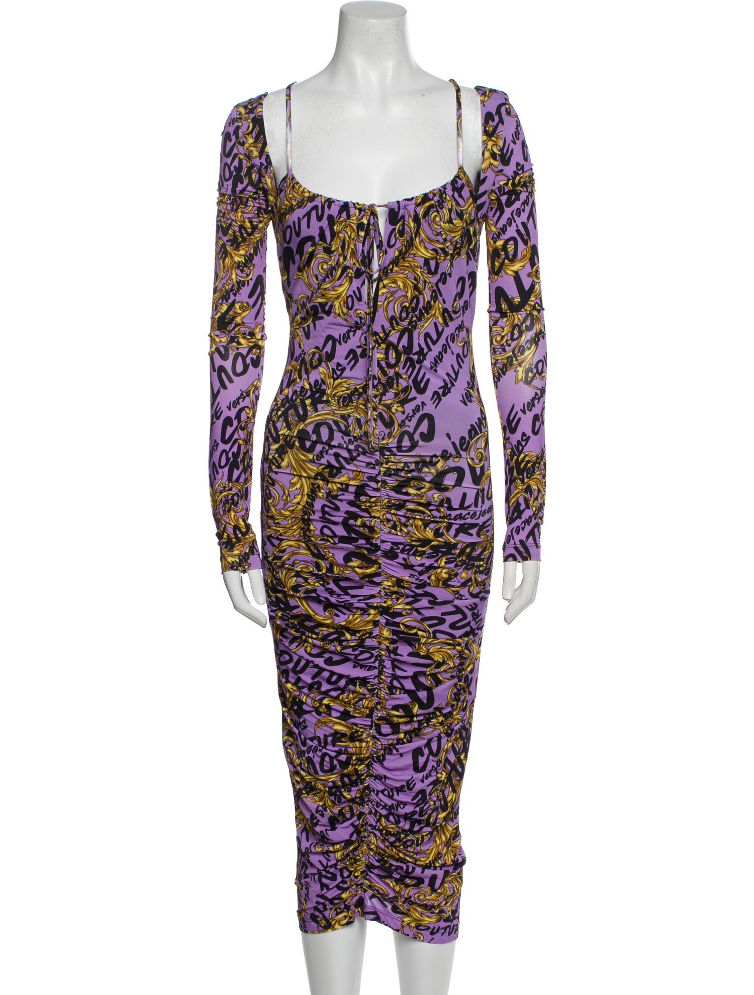 Versace Jeans Couture Printed Long Dress