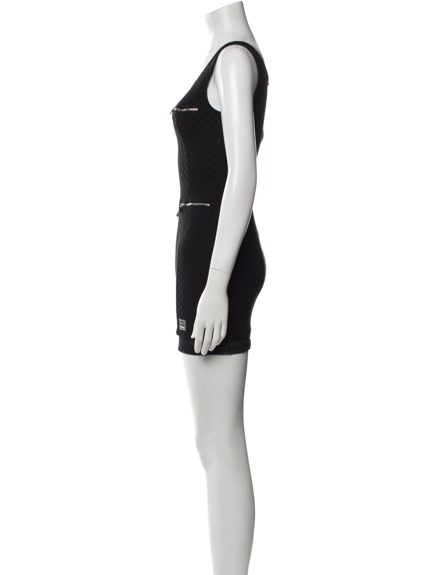 Versace Jeans Couture Scoop Neck Mini Dress