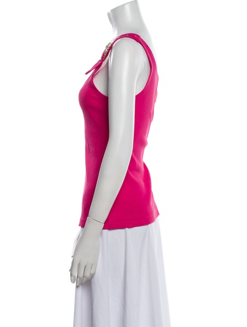Versace Jeans Couture Square Neckline Sleeveless Top