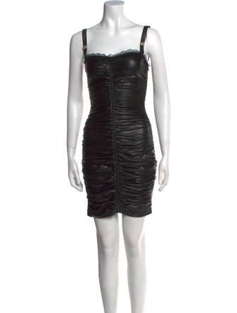 Versace Jeans Couture Square Neckline Mini Dress