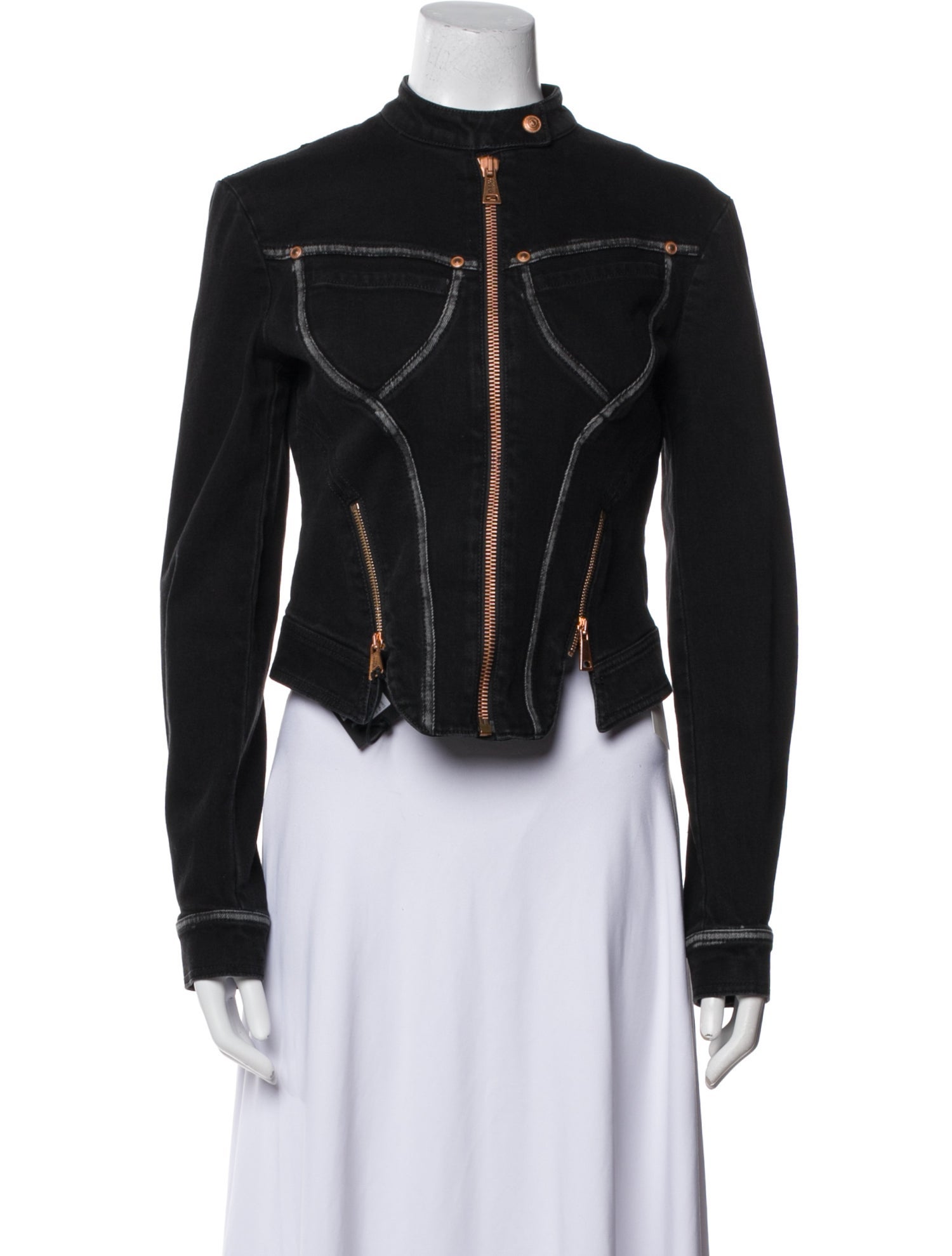 Versace Jeans Couture Striped Denim Jacket