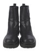 Versace Jeans Couture Leather Graphic Print Chelsea Boots