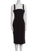 Versace Jeans Couture Square Neckline Midi Length Dress