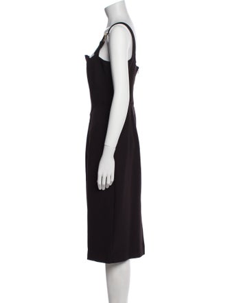 Versace Jeans Couture Square Neckline Midi Length Dress
