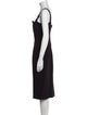 Versace Jeans Couture Square Neckline Midi Length Dress