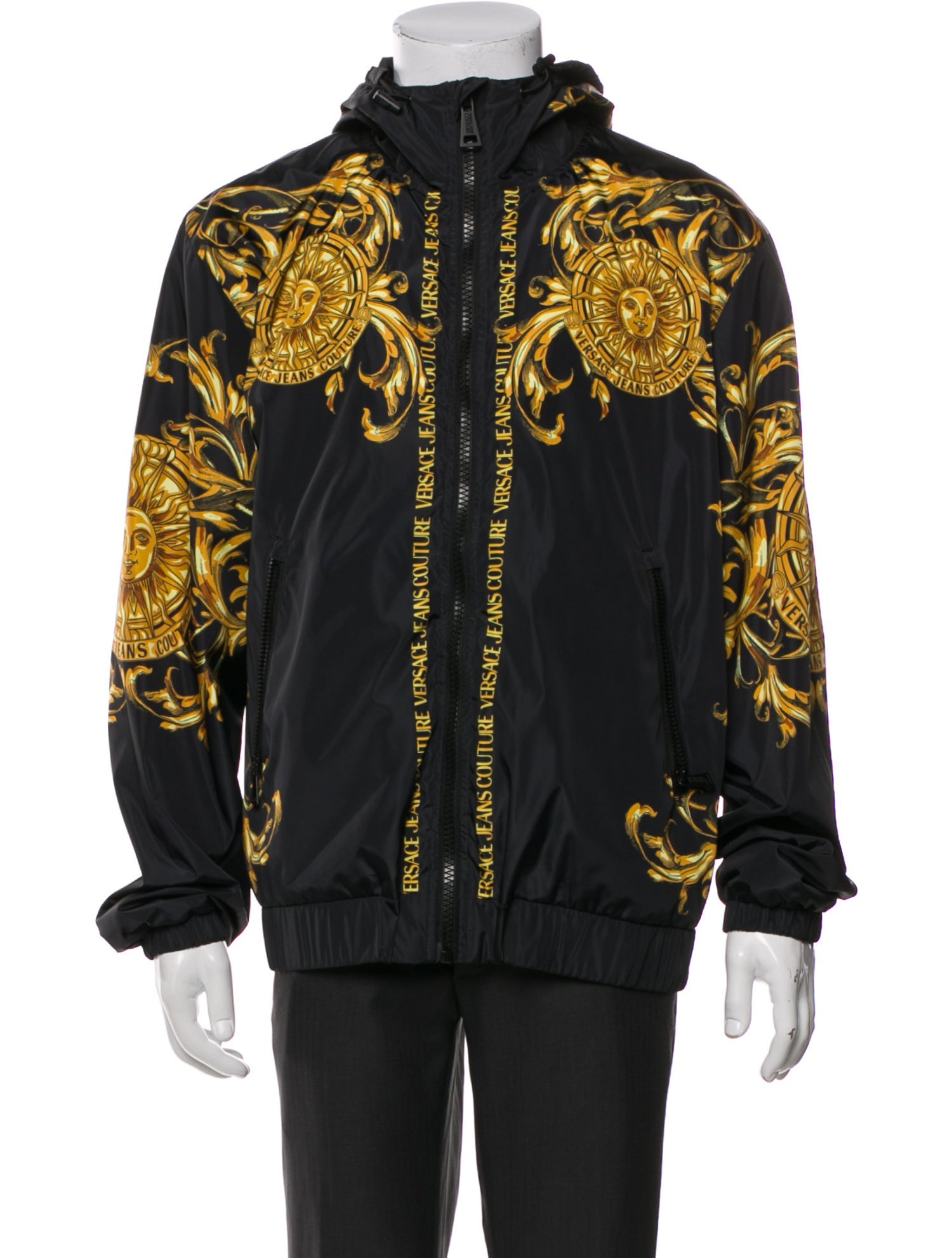 Versace Jeans Couture Graphic Print Windbreaker