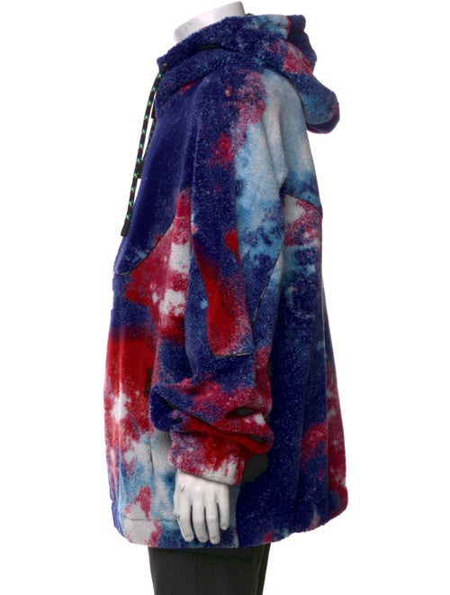 Versace Jeans Couture Tie-Dye Print Mock Neck Hoodie