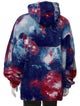 Versace Jeans Couture Tie-Dye Print Mock Neck Hoodie