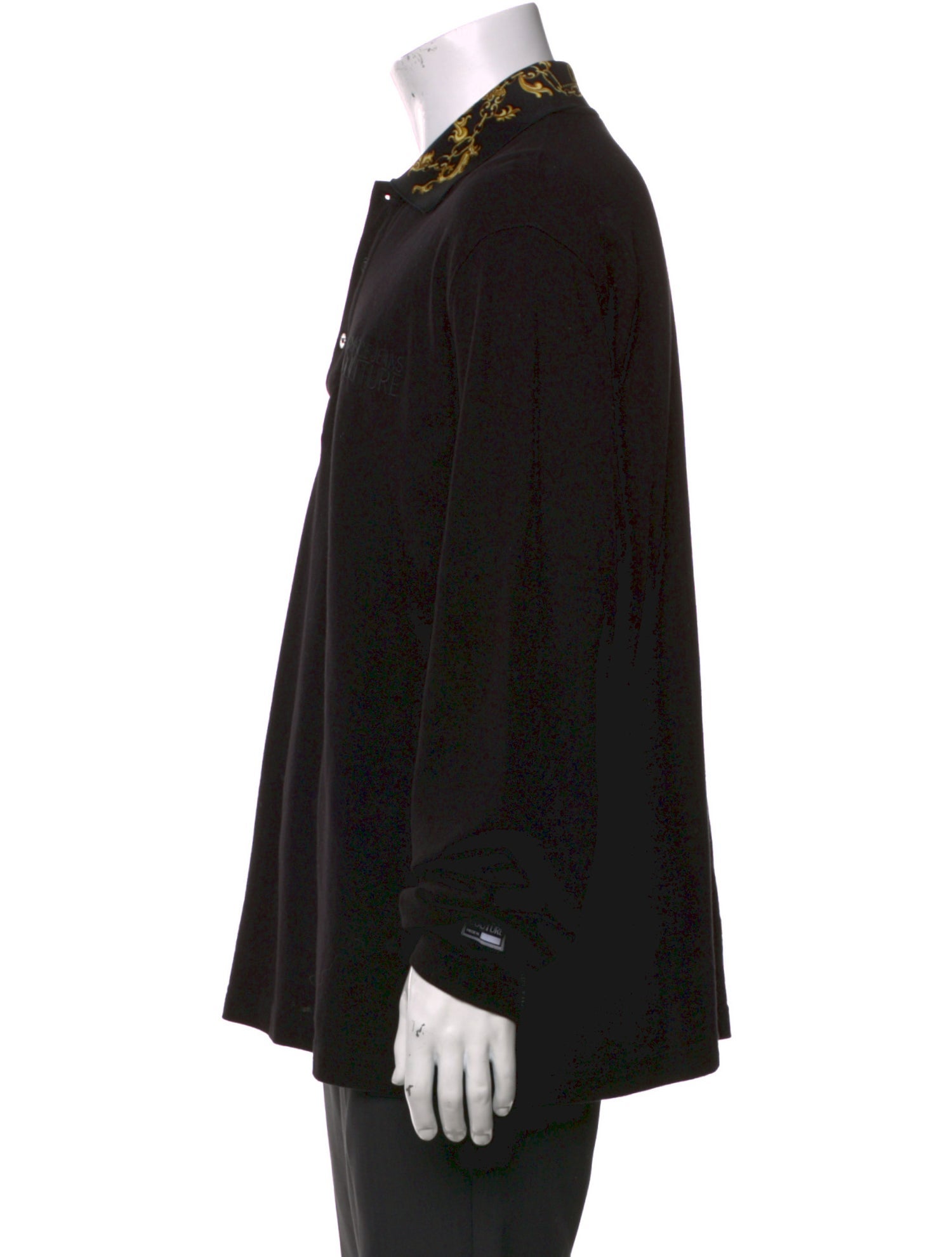 Versace Jeans Couture Graphic Print Collar Polo Shirt