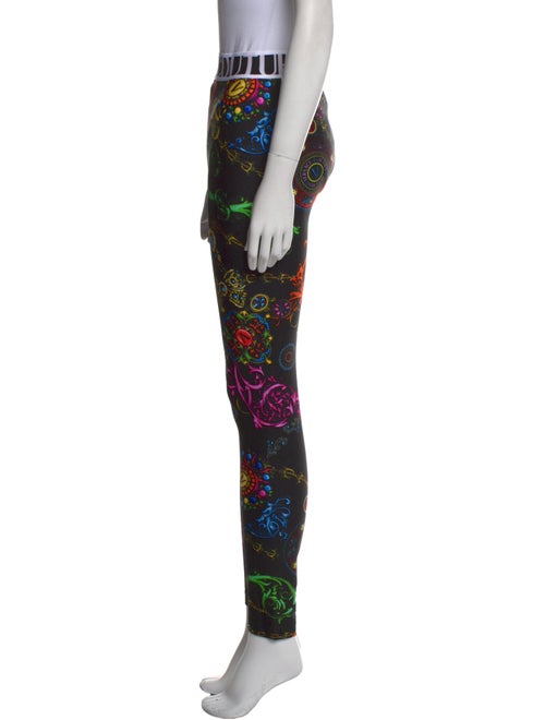 Versace Jeans Couture Floral Print Skinny Leg Pants