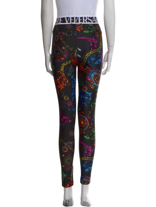 Versace Jeans Couture Floral Print Skinny Leg Pants