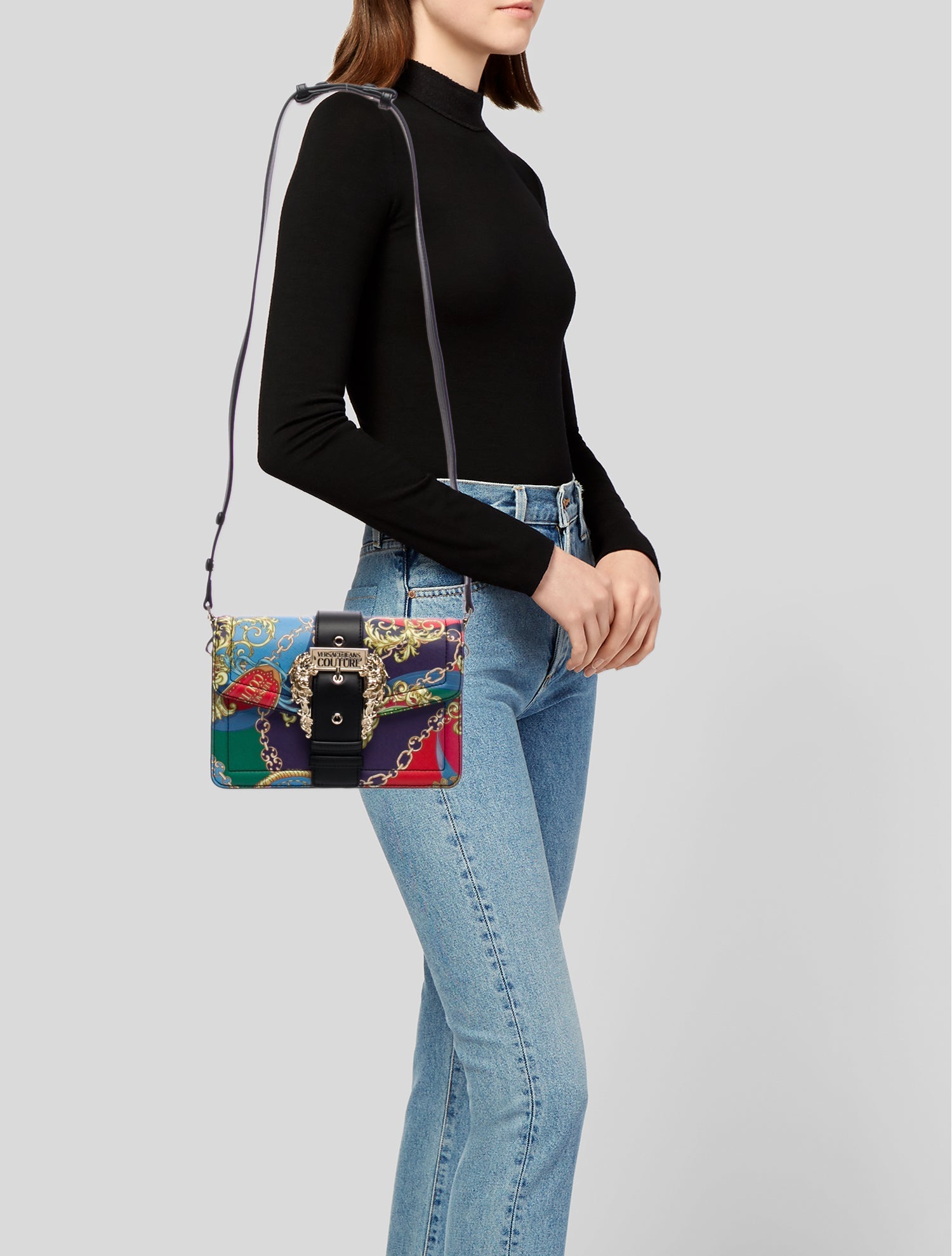 Versace Jeans Couture Vegetarian Leather Crossbody Bag