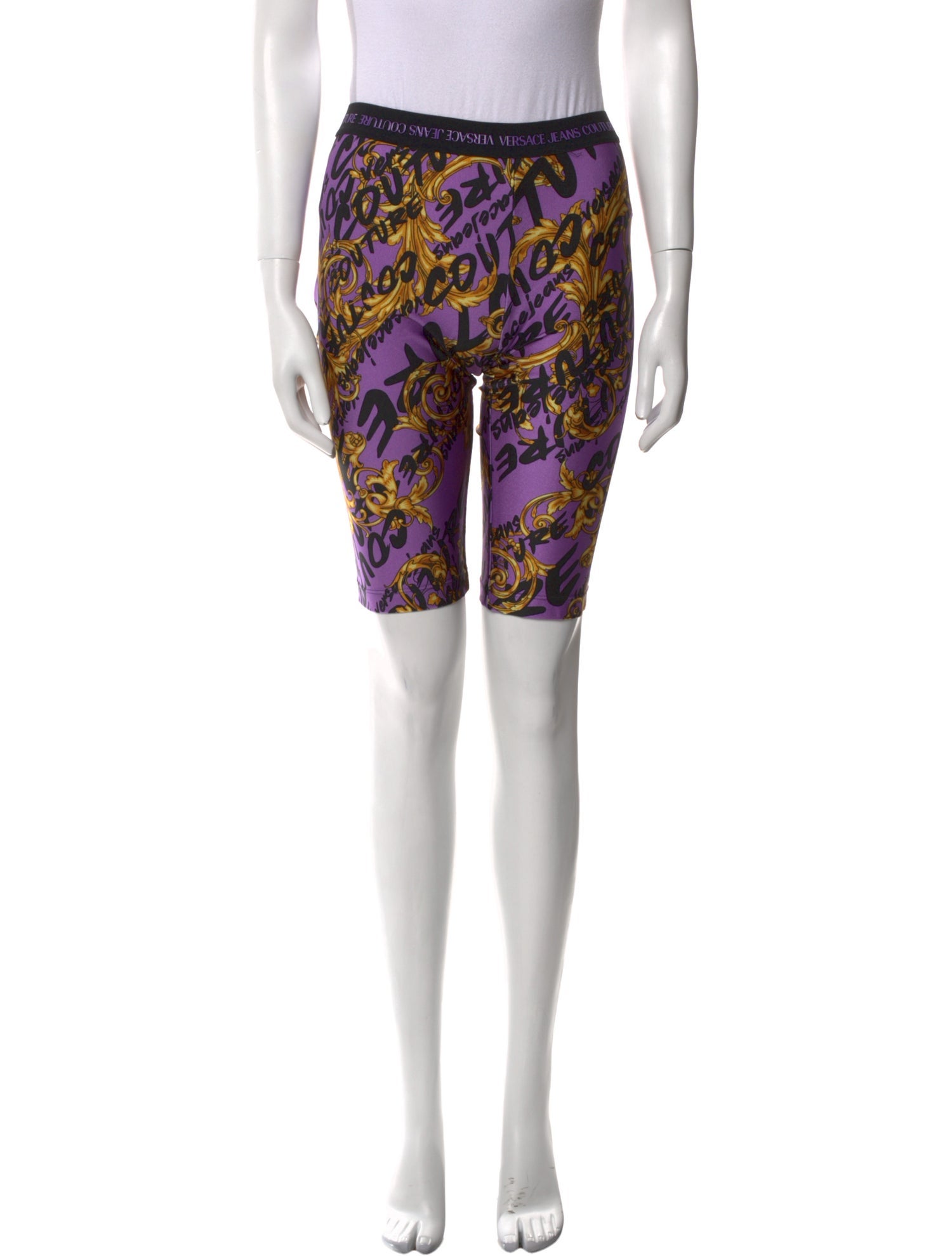 Versace Jeans Couture Printed Straight Leg Pants